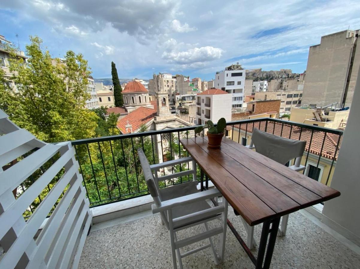 Apartamento Mosaics Aprtm In Monastiraki With Acropolis View Atenas Exterior foto